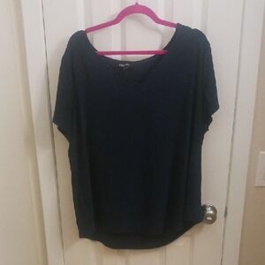 Roz & Ali Navy Blue Women's Blouse